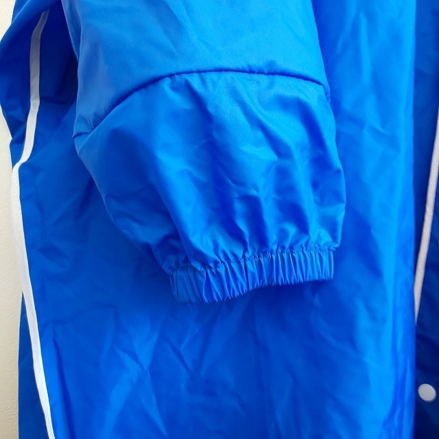 ◆送料無料！新品未使用！袖付レインポンチョ フリーサイズ 雨具 レインコート 合羽 自転車 梅雨対策 男女兼用 ブルー カッパの画像5