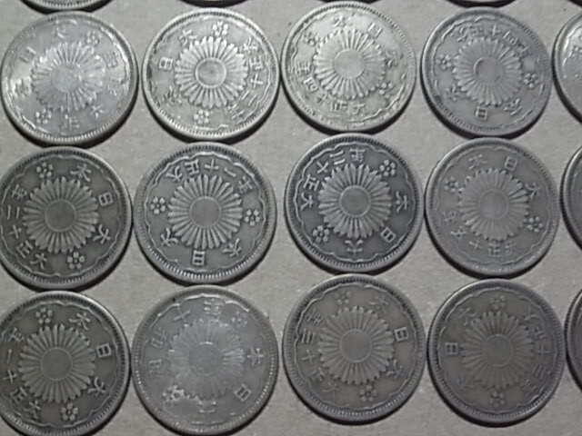 古銭 50銭銀貨 五十銭銀貨 50枚 245gの画像3