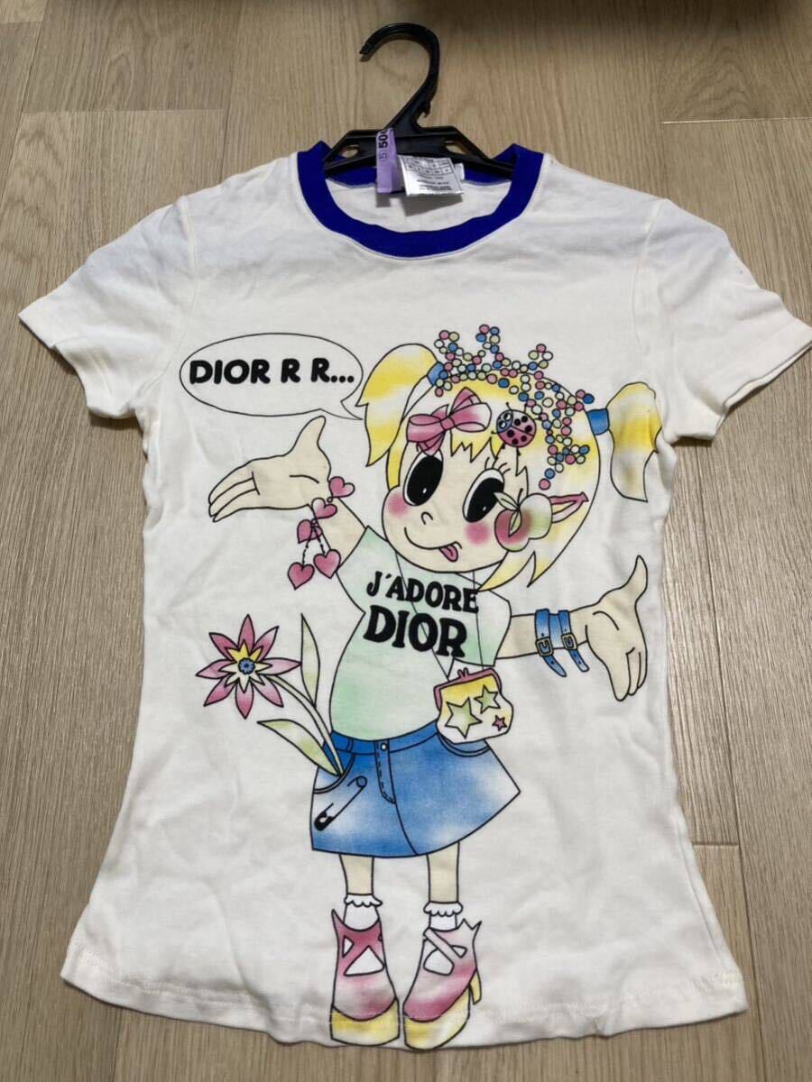 ヴィンテージディオール　Dior ディオール　girlプリントTシャツ　ジョンガリアーノ_画像1