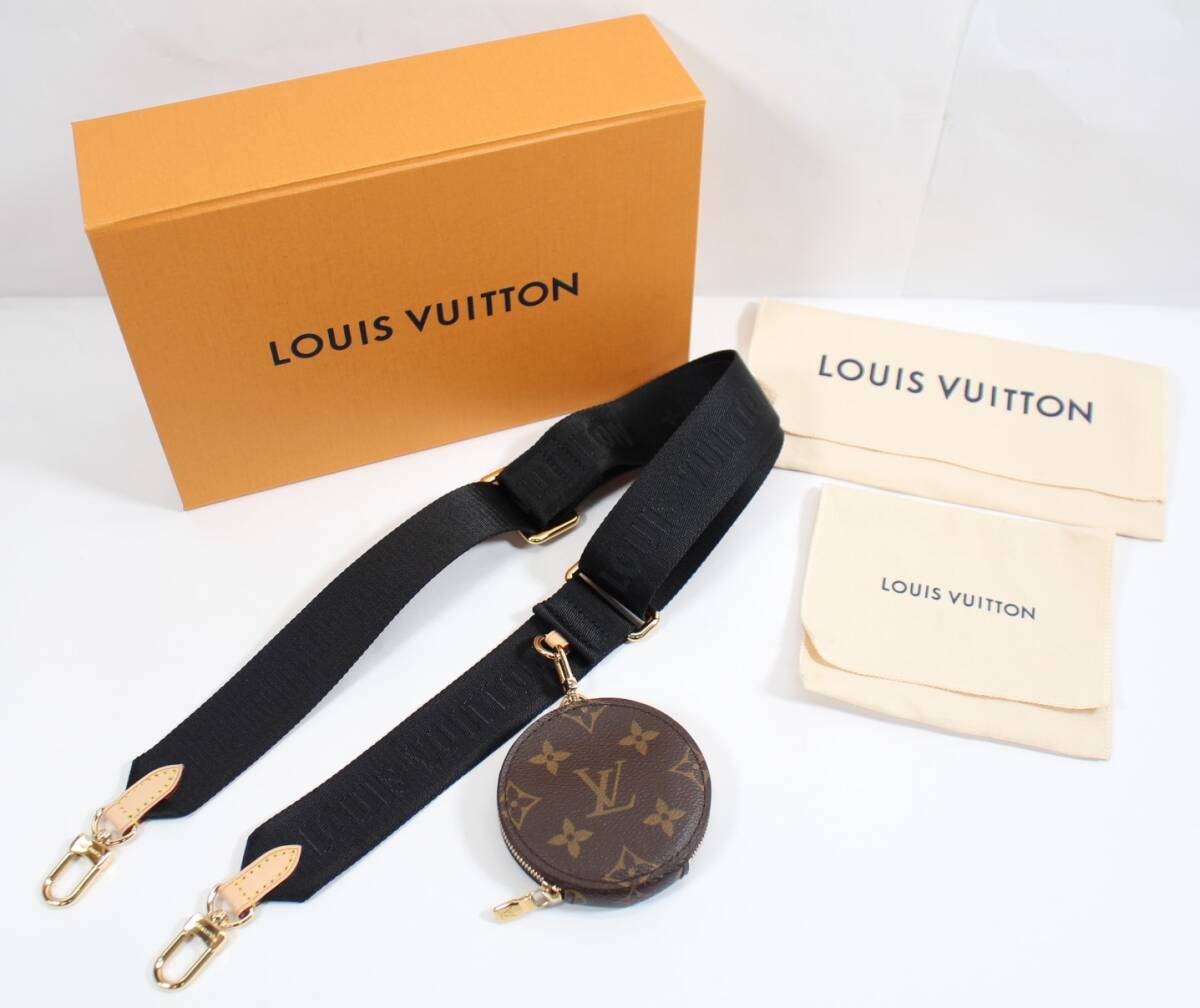 Y6156＃◆中古美品◆LOUIS VUITTON ルイ・ヴィトン ショルダーストラップ(幅4cm) モノグラム ノワール_画像9