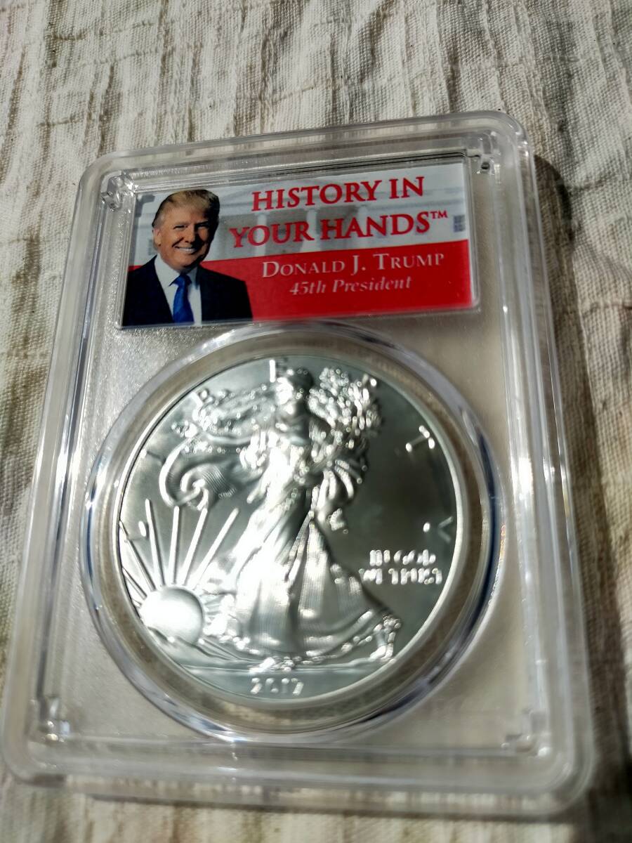 2017年 トランプ大統領　American Eagle　銀貨 _画像2