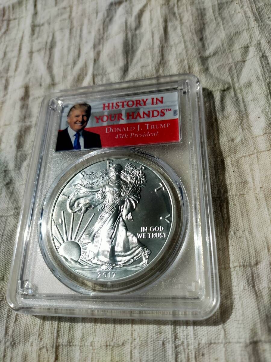 2017年 トランプ大統領　American Eagle　銀貨 _画像3