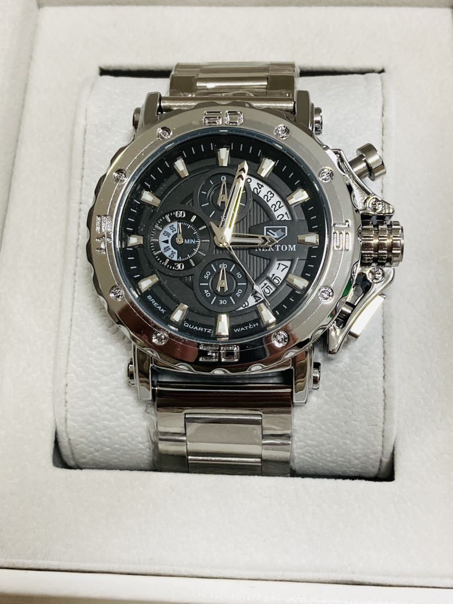 高品質 メンズ腕時計 サーフィン オマージュ カジュアルスポーツウォッチ ステンレスインビクタスチール 防水腕時計 フランクHR2213の画像1