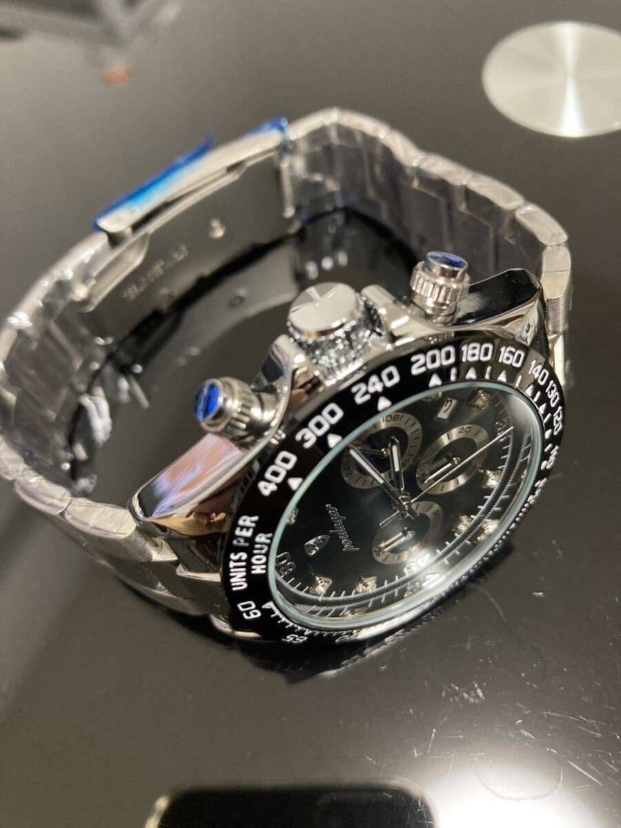 ゴールデンウィークセール　メンズ腕時計　クロノグラフ アナログ腕時計　ストップウォッチ　防水腕時計　 ジルコニア　ステンレス1297人気_画像6