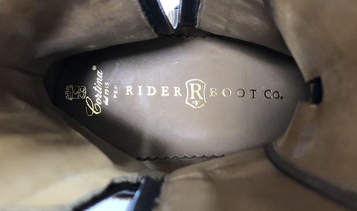 【新品】ストラスブルゴ取扱 ライダーブーツ ロングブーツ サイズ6【送料無料】RIDER BOOT CO STRASBURGO コンビブーツ ラバーソール_画像8