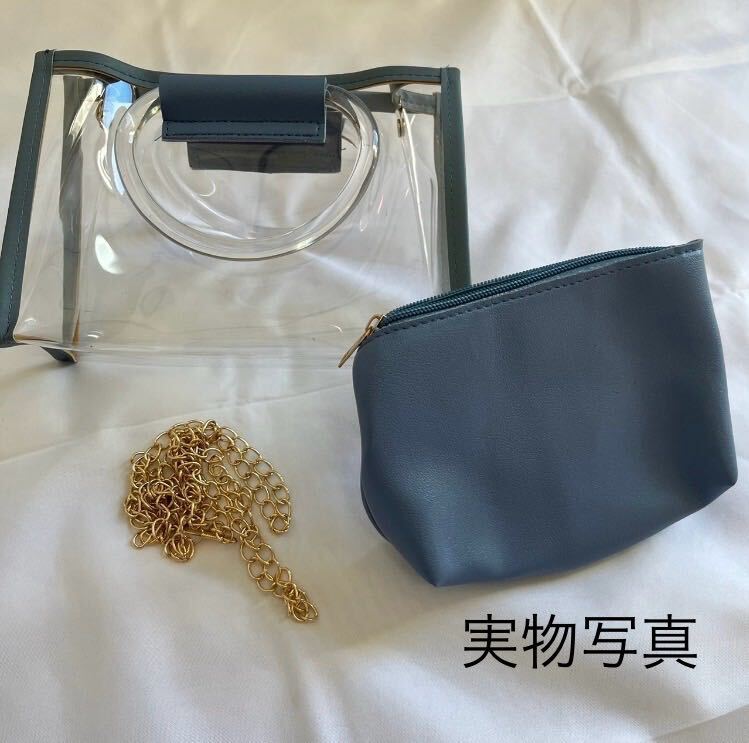  pain bag Event ota. can ba shoulder blue blue clear Lolita 