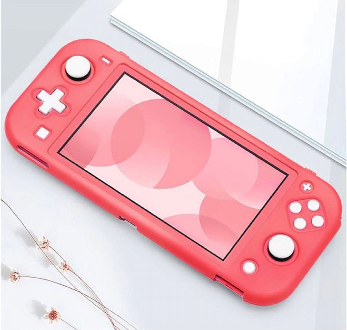 スイッチケース Switch lite スイッチライト コーラルピンク スイッチケース Switch lite スイッチライト コーラルピンク