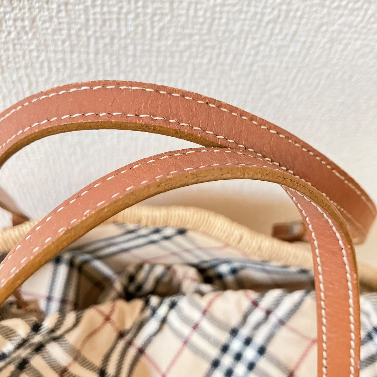 バーバリーブルーレーベルかごバッグノバチェック籠Burberry バーバリーブルーレーベルかごバッグノバチェック籠Burberry
