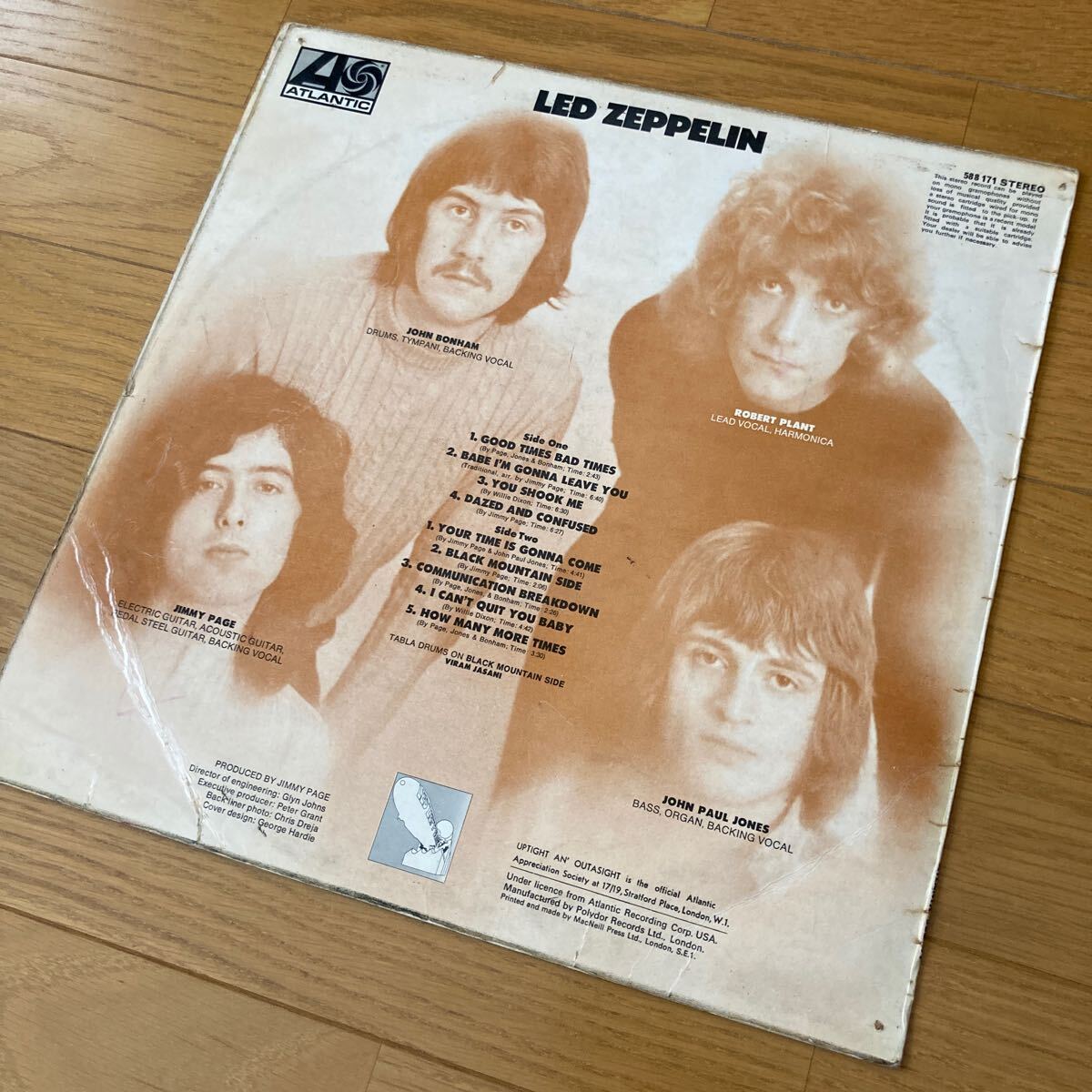 Led Zeppelin　1st　英国オリジナルステレオ盤　A1/B1　レッドツェッペリン
