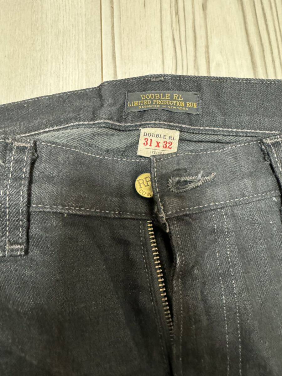 RRL ブラックデニム W31 L32 HIGH SLIM の画像3