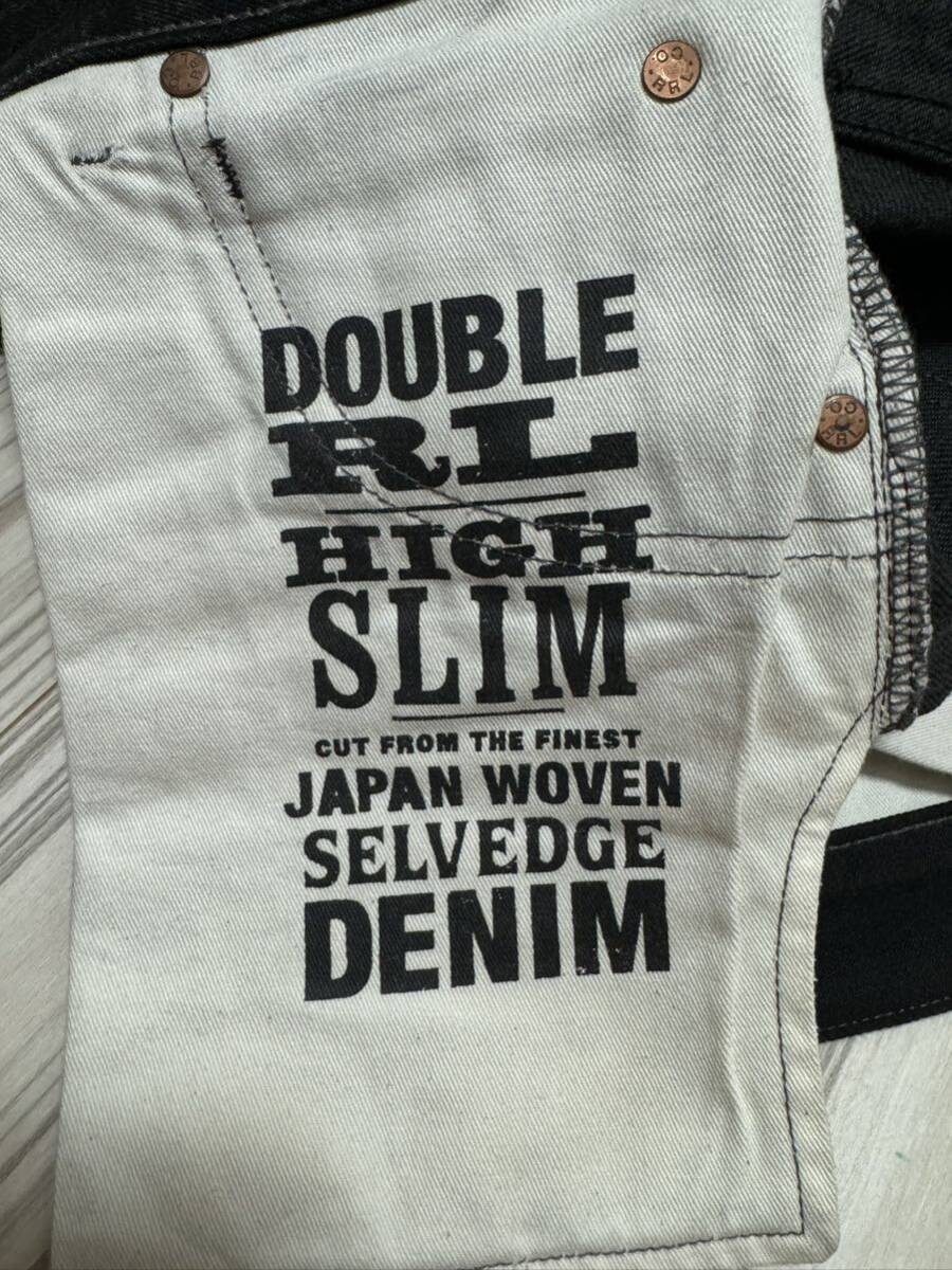 RRL ブラックデニム W31 L32 HIGH SLIM の画像5