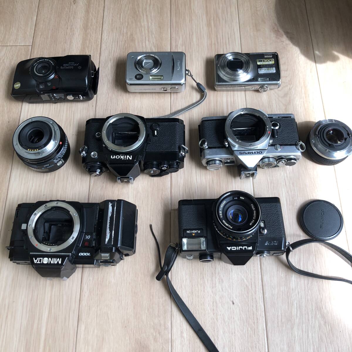 【まとめ】SLRカメラ4台、コンパクトカメラ3台、計7台 ニコン、ミノルタ、オリンパス　他【1円】#c372_画像6