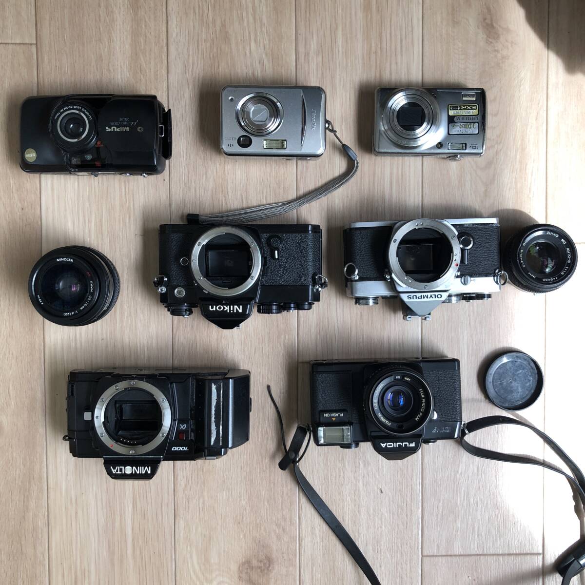【まとめ】SLRカメラ4台、コンパクトカメラ3台、計7台 ニコン、ミノルタ、オリンパス　他【1円】#c372_画像5