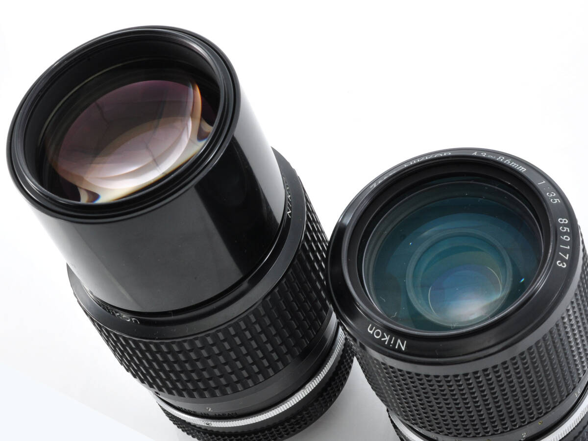 【動作良好】ニコン Ai Nikkor 200mm F4 + 43-86mm F3.5 レンズ2本#c275A_画像8