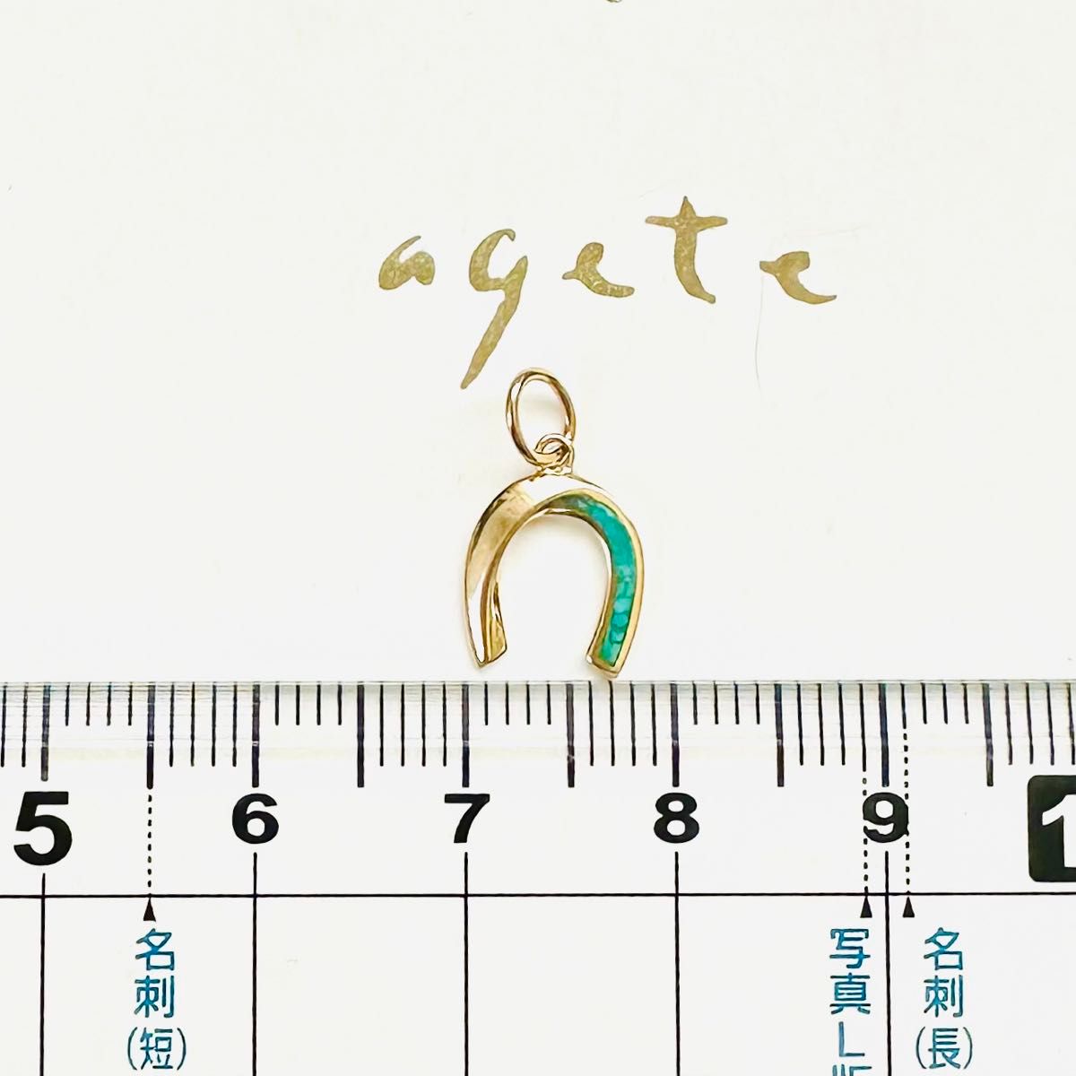 agete K10 YG 馬蹄 ホースシュー チャーム ネックレス アガット agete K10 YG 馬蹄 ホースシュー チャーム ネックレス アガット