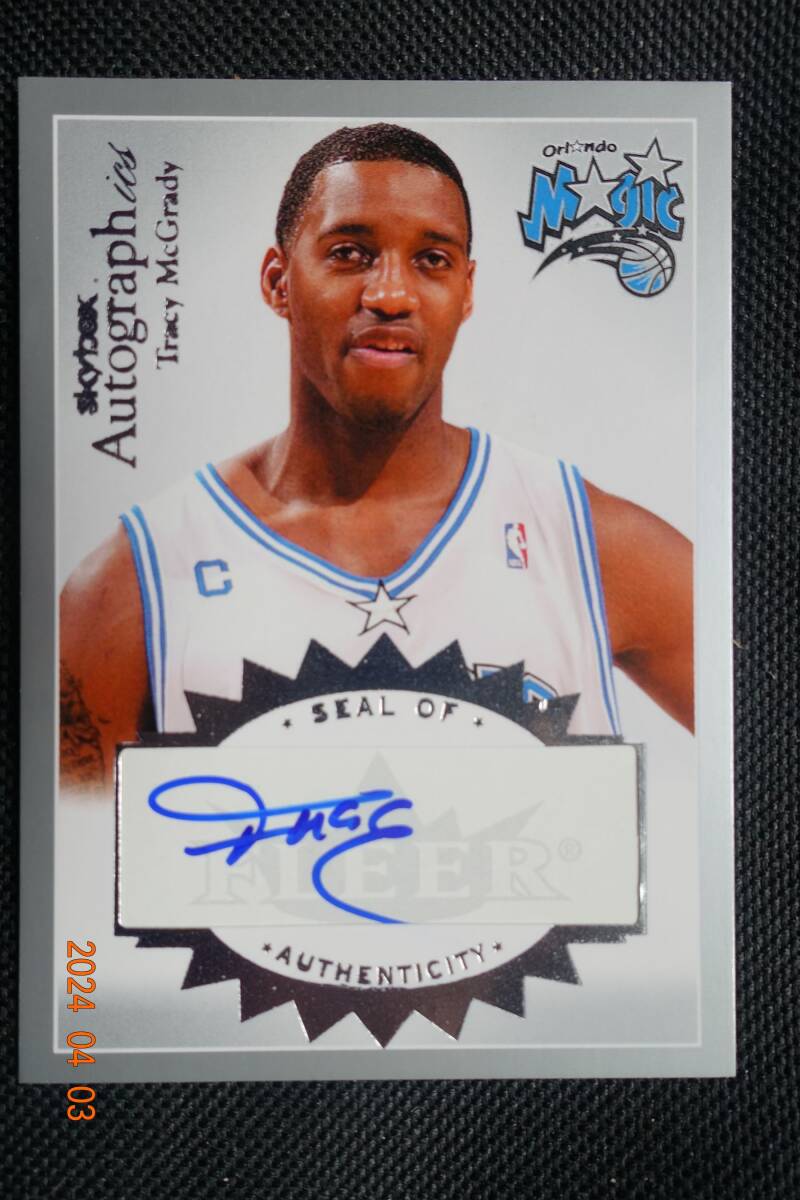 Tracy McGrady 2003-04 Skybox Autographics Autographs Silver #041/150_画像1