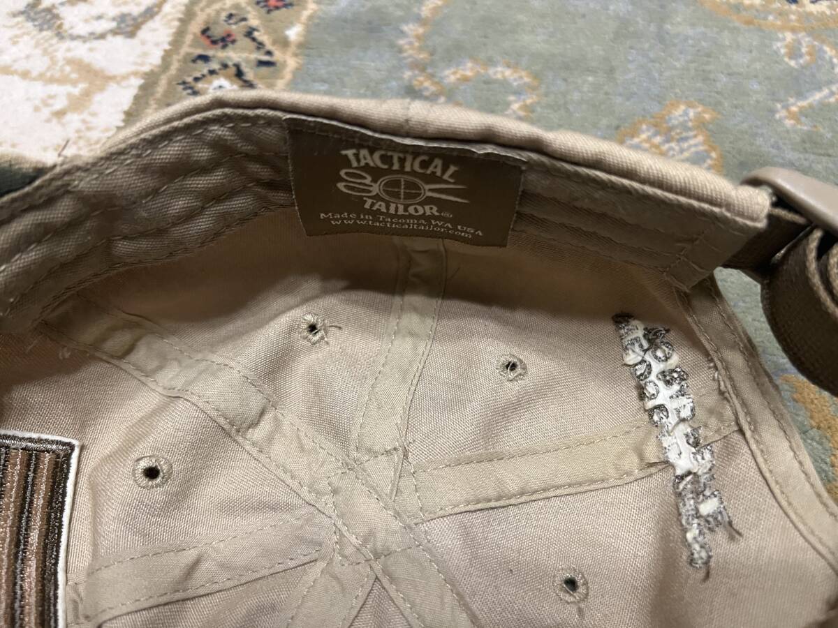 TACTICAL TAILOR “AMERICAN FLAG” タクティカル キャップ TAN (We do bad thing to bad people)の画像2