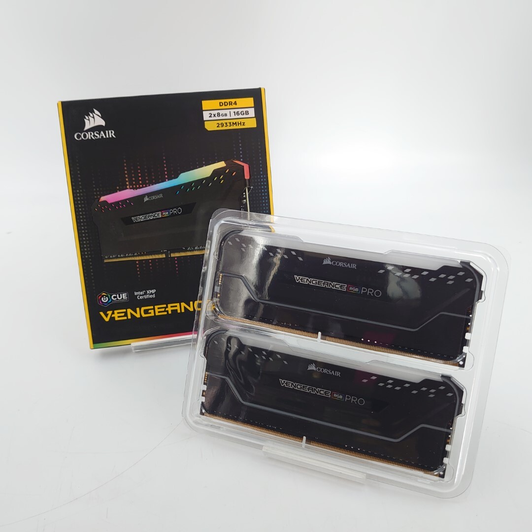 4A474D【送料無料◆動作保証付】Corsair VENGEANCE RGB PRO 16GB (2x8GB) DDR4 DRAM 2933MHz