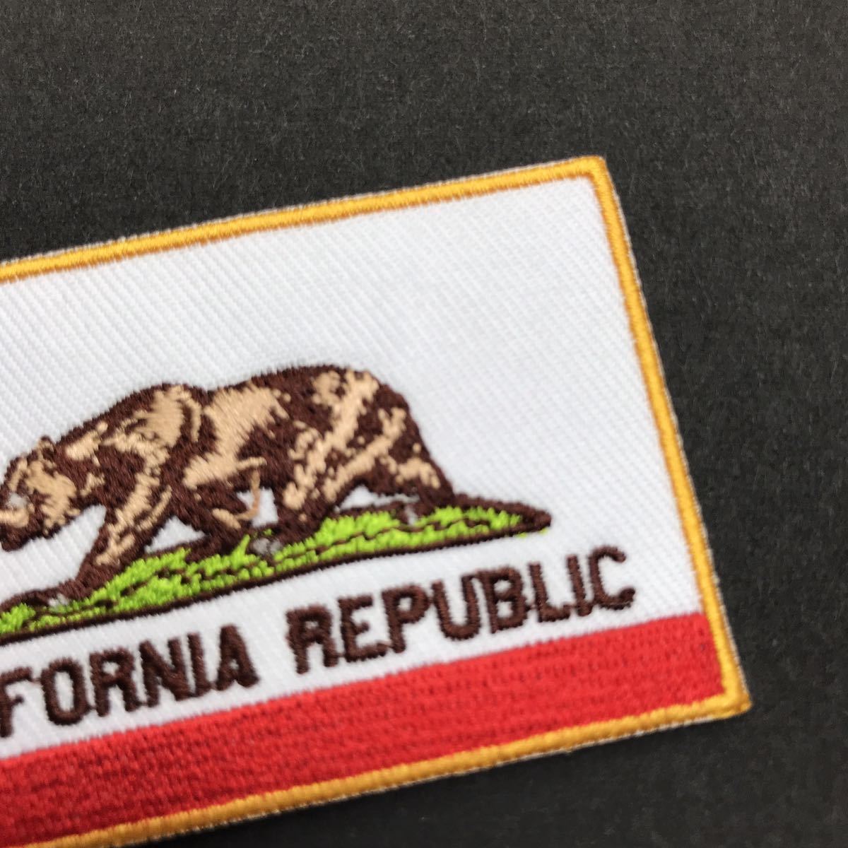 カリフォルニア州旗 CALIFORNIA REPUBLIC 熱圧着 アイロンワッペン 8cm幅 - パッチ US 世田谷ベース - 定形郵便送料無料 sonntagpatchesの画像4