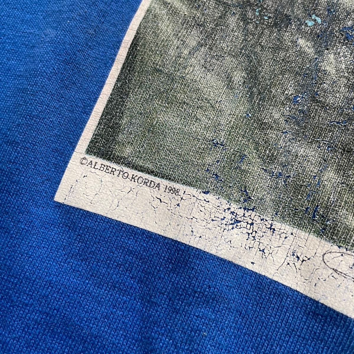 90s FRUIT OF THE LOOM チェ　ゲバラ　プリントTシャツ　M ブルー　フォトT ボックス
