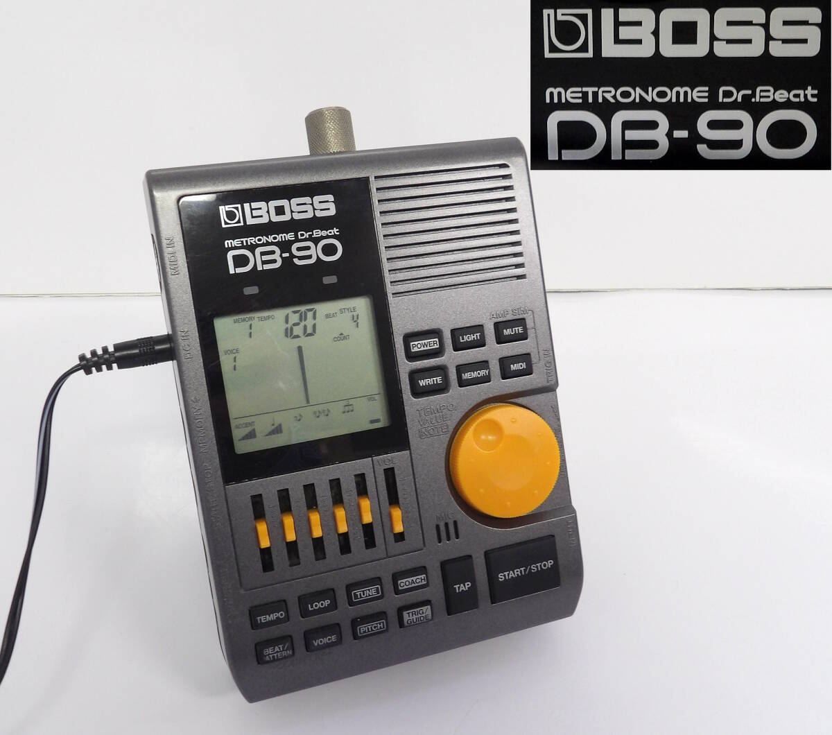 【よろづ屋】BOSS DB-90 Dr.Beat ボス 電子メトロノーム ドクタービート 振り子表示 ノート・ミキシング リズム・コーチ(M0425-60)の画像1