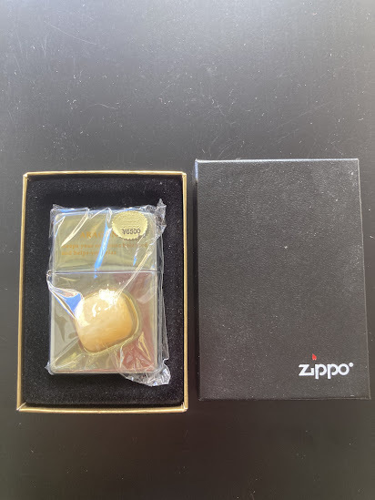 【未使用】Zippo ジッポー 天然石 アラゴナイト パワーストーン 2003年製の画像2