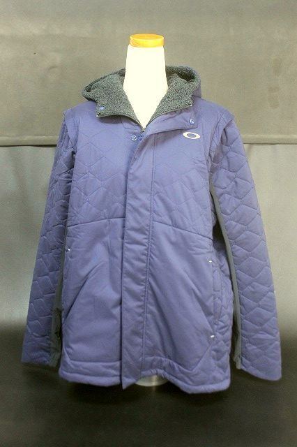 OAKLEY オークリー メンズ 2wayスリーブ 中綿ジャケット パデッドベスト 裏ボア FOA402870/UNEVEN PUFF JACKET 3.0 ネイビー サイズXL