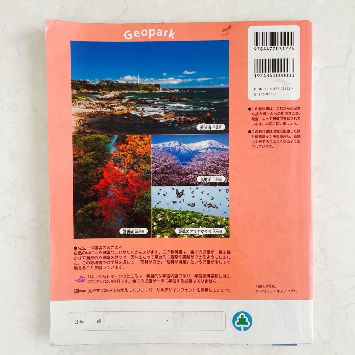 大日本図書　たのしい理科 3年〜6年 令和2年度〜令和5年度(文部科学省検定済教科書 小学校理科用) 4冊セット