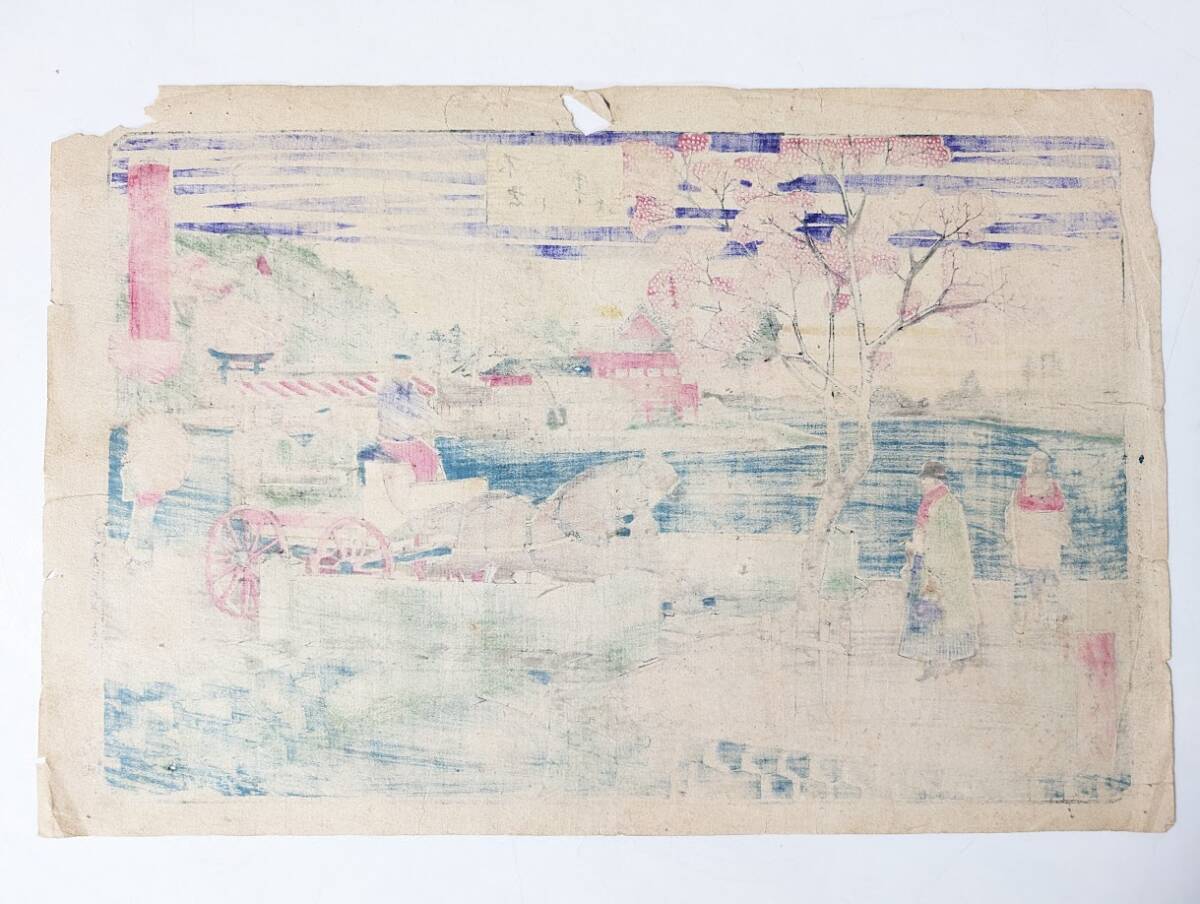 a9 Tokyo наименование. map подлинный произведение гравюра на дереве гравюра на дереве рука . гравюра на дереве Meiji Edo Ukiyoe картина в жанре укиё . река роза 