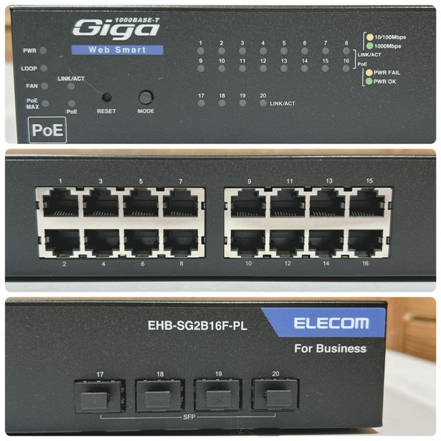 [ б/у ]ELECOM/ Elecom EHB-SG2B08-PL 1000BASE-T соответствует переключение ступица WEB Smart соответствует PoE 8 порт персональный компьютер периферийные устройства 