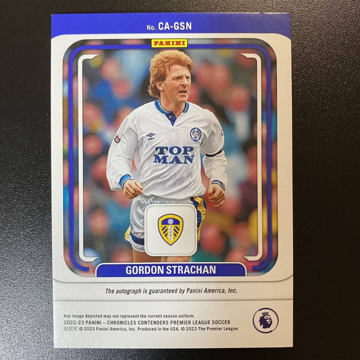 Gordon Strachan 2022-23 Panini Chronicles EPL Contenders Auto /99 Leeds United 直筆サインカード ゴードン・ストラカンの画像2