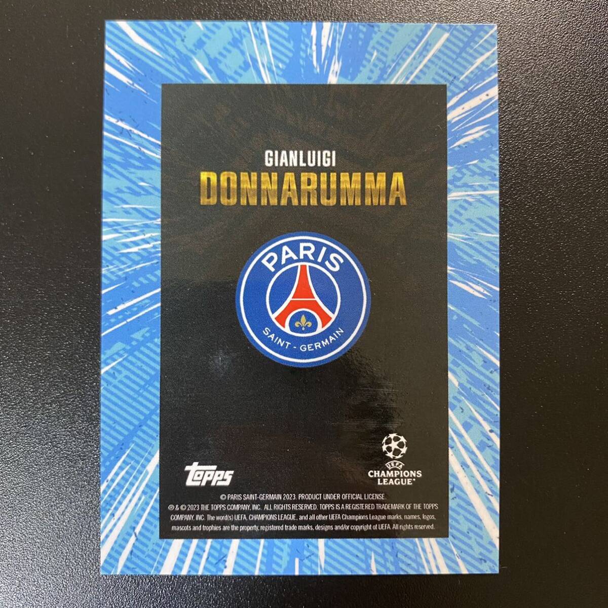 2023-24 Topps Gold UEFA Gianluigi Donnarumma /49 Paris Saint-Germain 直筆サインカード ジャンルイジ・ドンナルンマ_画像2