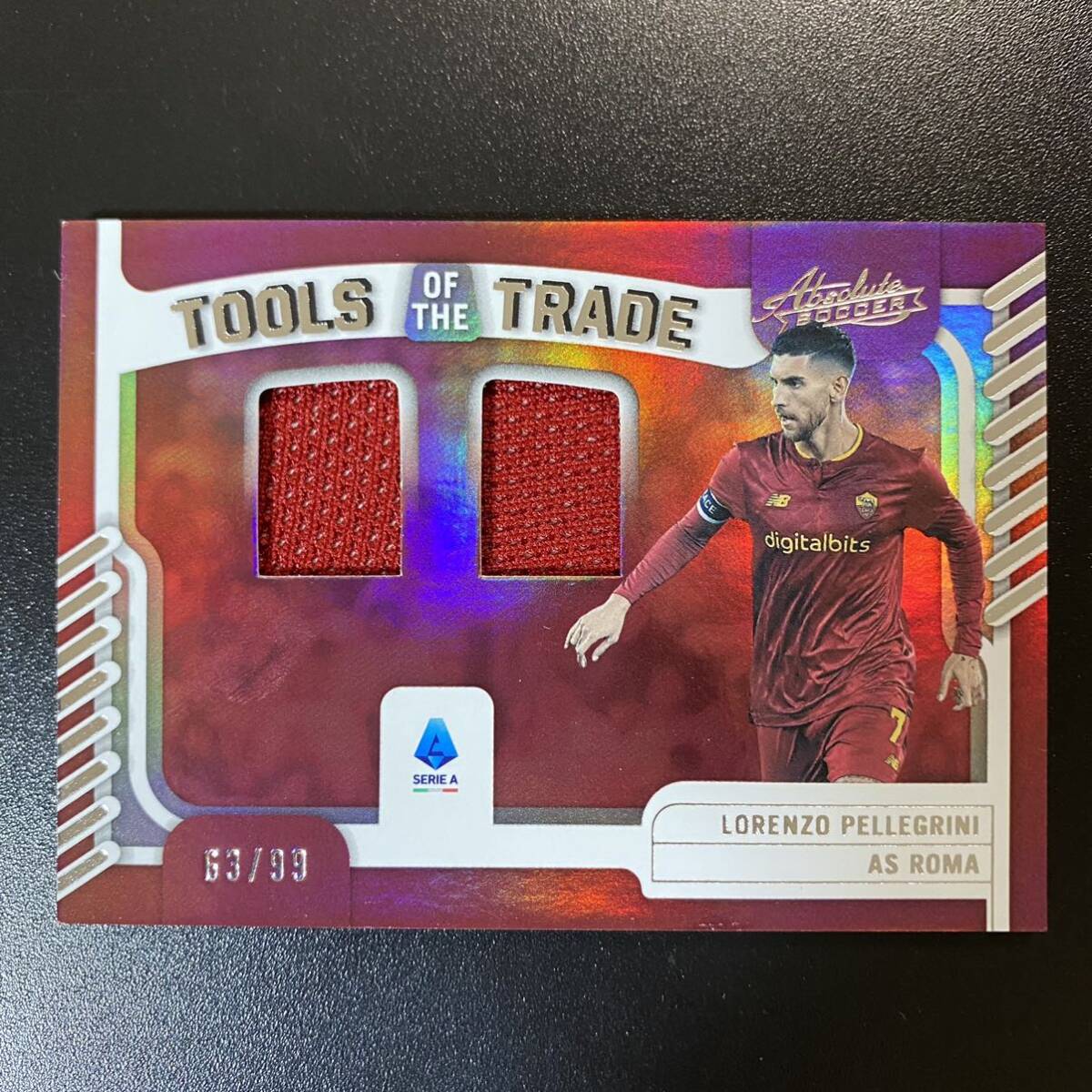 2022-23 Panini Chronicles Absolute Tools Of Trade Lorenzo Pellegrini Double Jersey /99 ロレンツォ・ペッレグリーニの画像1