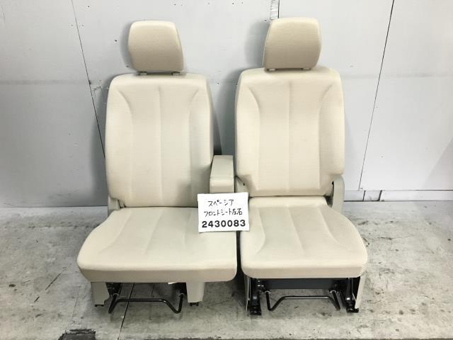 スペーシア MK32S フロント 左右セット 運転席 助手席 良品 ベージュ系 C01 X Z7T ケン 012510の画像1