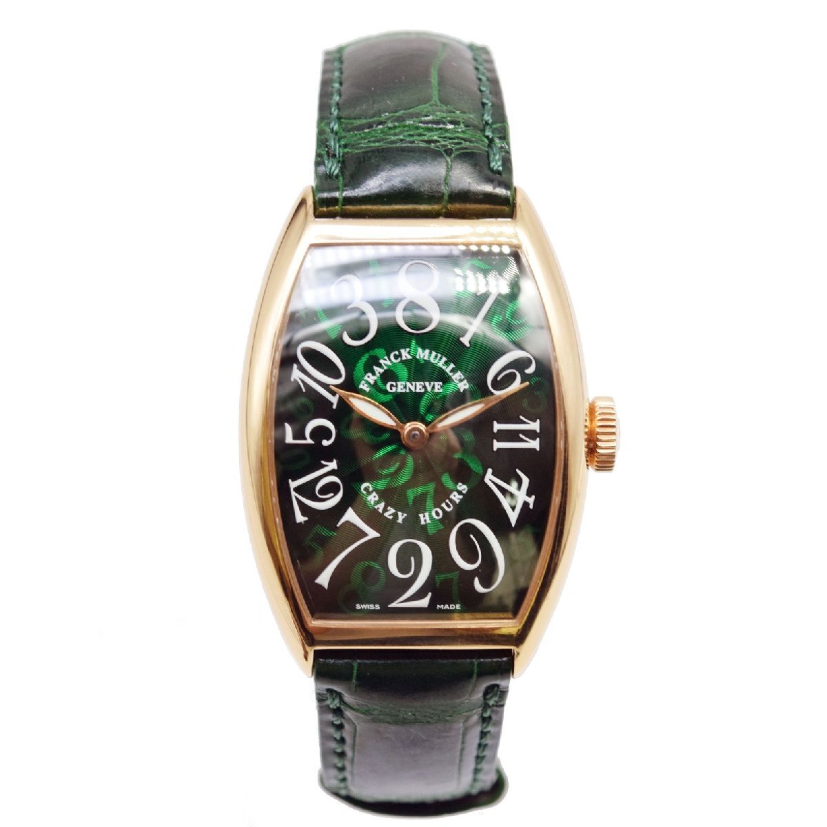 【新品】Franck Muller/フランク・ミュラー Crazy Hour 5850 CH 5N GR GR ピンクゴールド 自動巻き メンズ腕時計 #37146の画像1