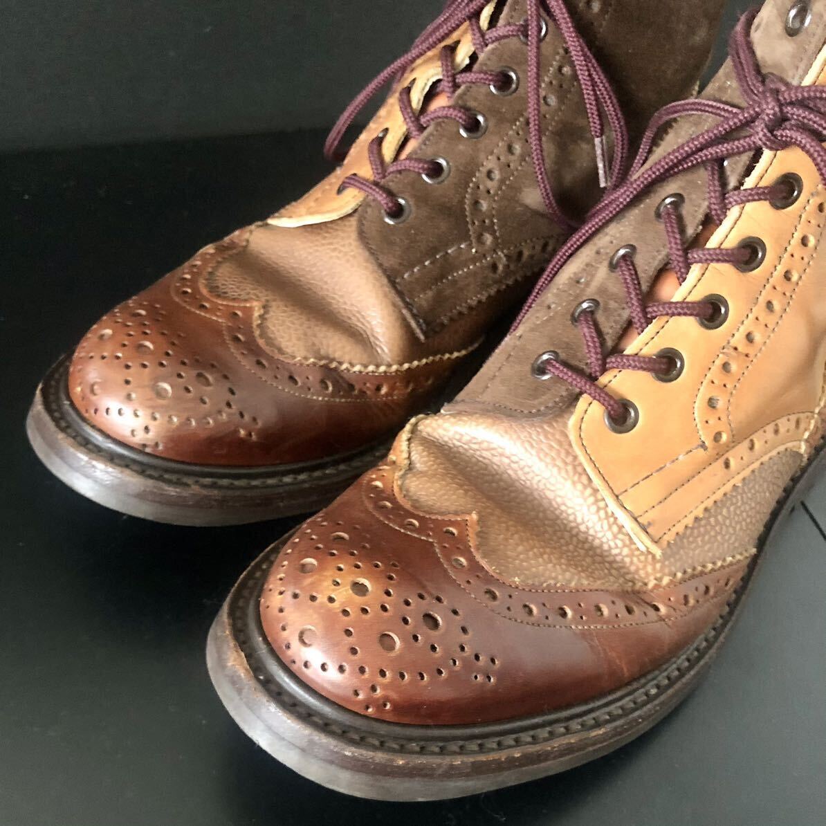 限定 別注クレイジー Tricker's × Nepenthes Multi Tone Brogue 限定 別注クレイジー Tricker's × Nepenthes Multi Tone Brogue