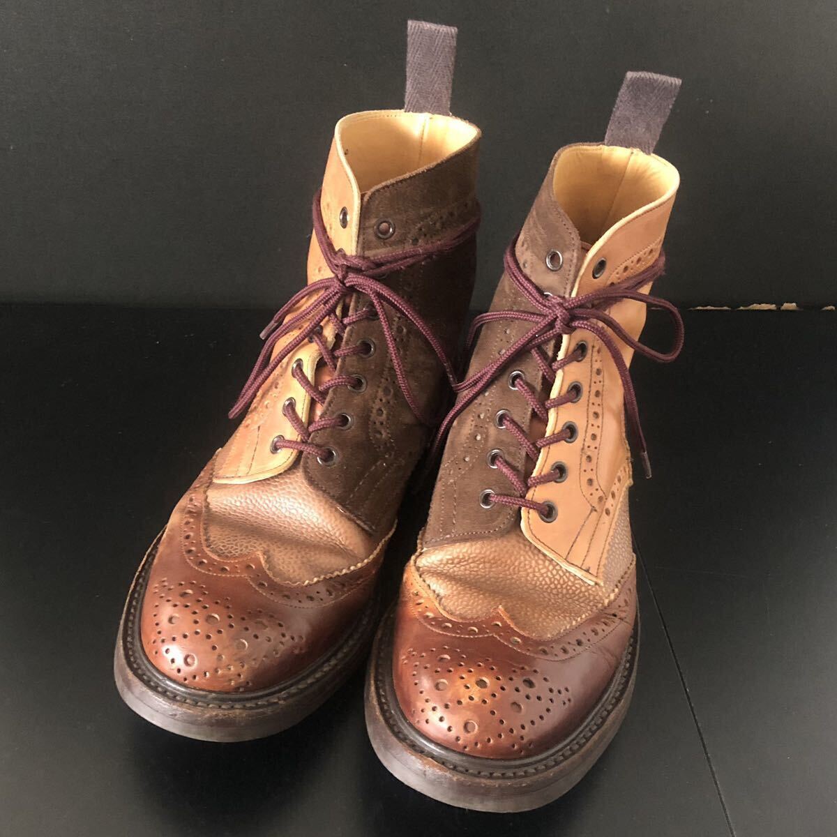 限定 別注クレイジー Tricker's × Nepenthes Multi Tone Brogue 限定 別注クレイジー Tricker's × Nepenthes Multi Tone Brogue