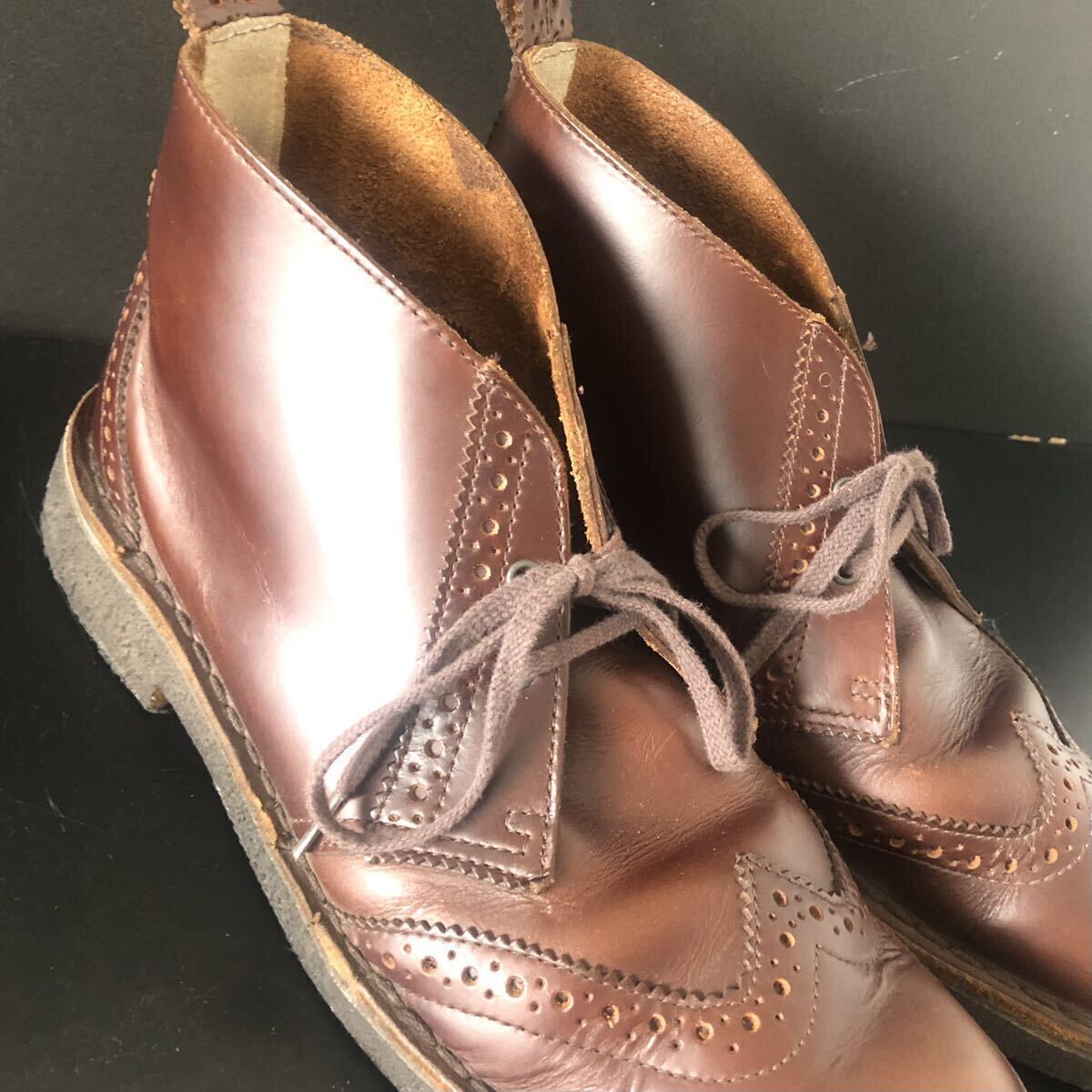 激レア 廃盤 「DESERT BROGUE」UK8 Clarks ORIGINALS ウイング 激レア 廃盤 「DESERT BROGUE」UK8 Clarks ORIGINALS ウイング