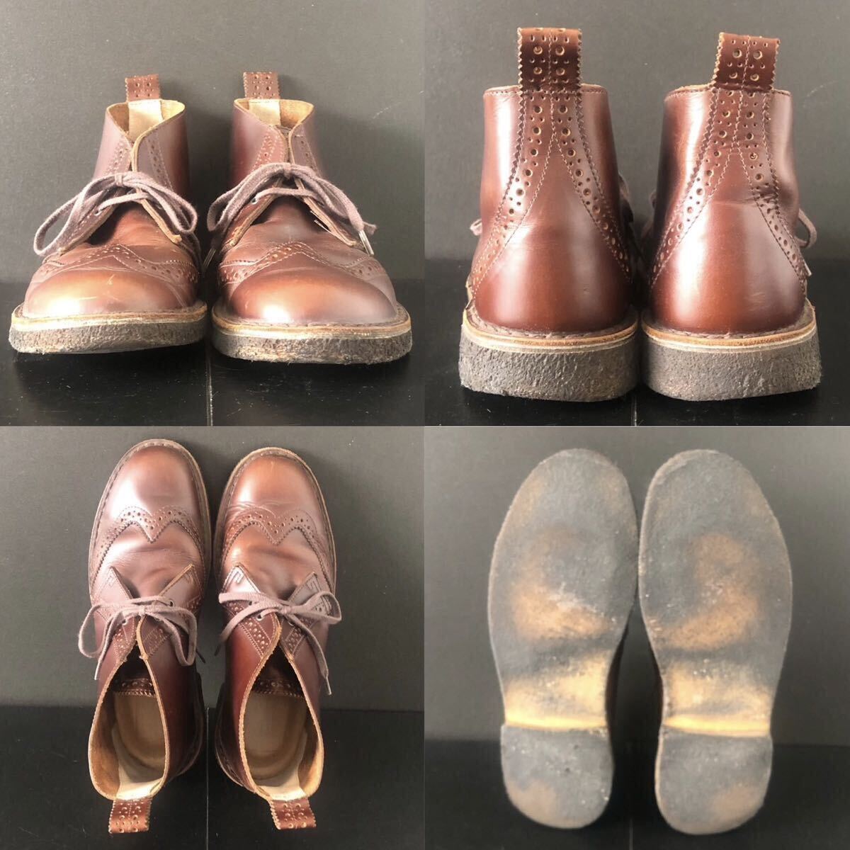 激レア 廃盤 「DESERT BROGUE」UK8 Clarks ORIGINALS ウイング 激レア 廃盤 「DESERT BROGUE」UK8 Clarks ORIGINALS ウイング