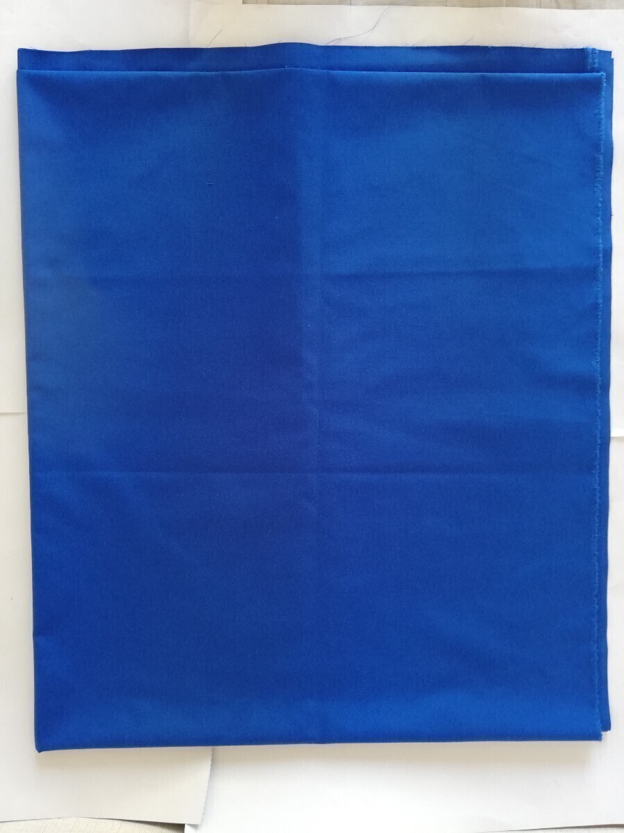 生地　青色　ブルー　長さ2. 5m 巾114cm 綿混　無地　日本製_画像3