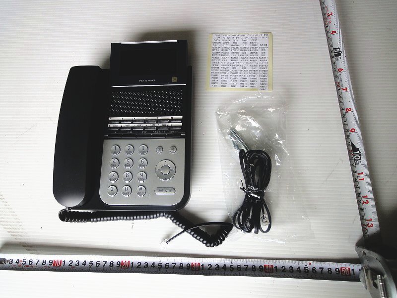 Kオも1596 新品 ナカヨ ビジネスフォン NYC-12iF-SDB NYC-iF 12ボタン標準電話機 OA機器 事務用品 電話機 オフィス用品の画像1