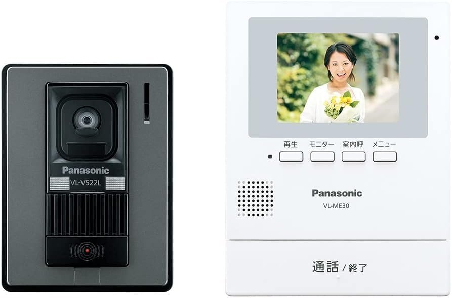 Kケな3773 未使用 Panasonic パナソニック テレビドアホン VL-SV19K 電源コード式 カラーカメラ玄関子機 AC100V インターホンの画像1