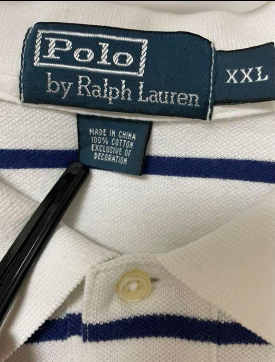 ポロラルフローレン　ボーダー　ラガーシャツ　ビックサイズ　 ポロシャツ Polo RalphLauren  半袖ポロシャツ