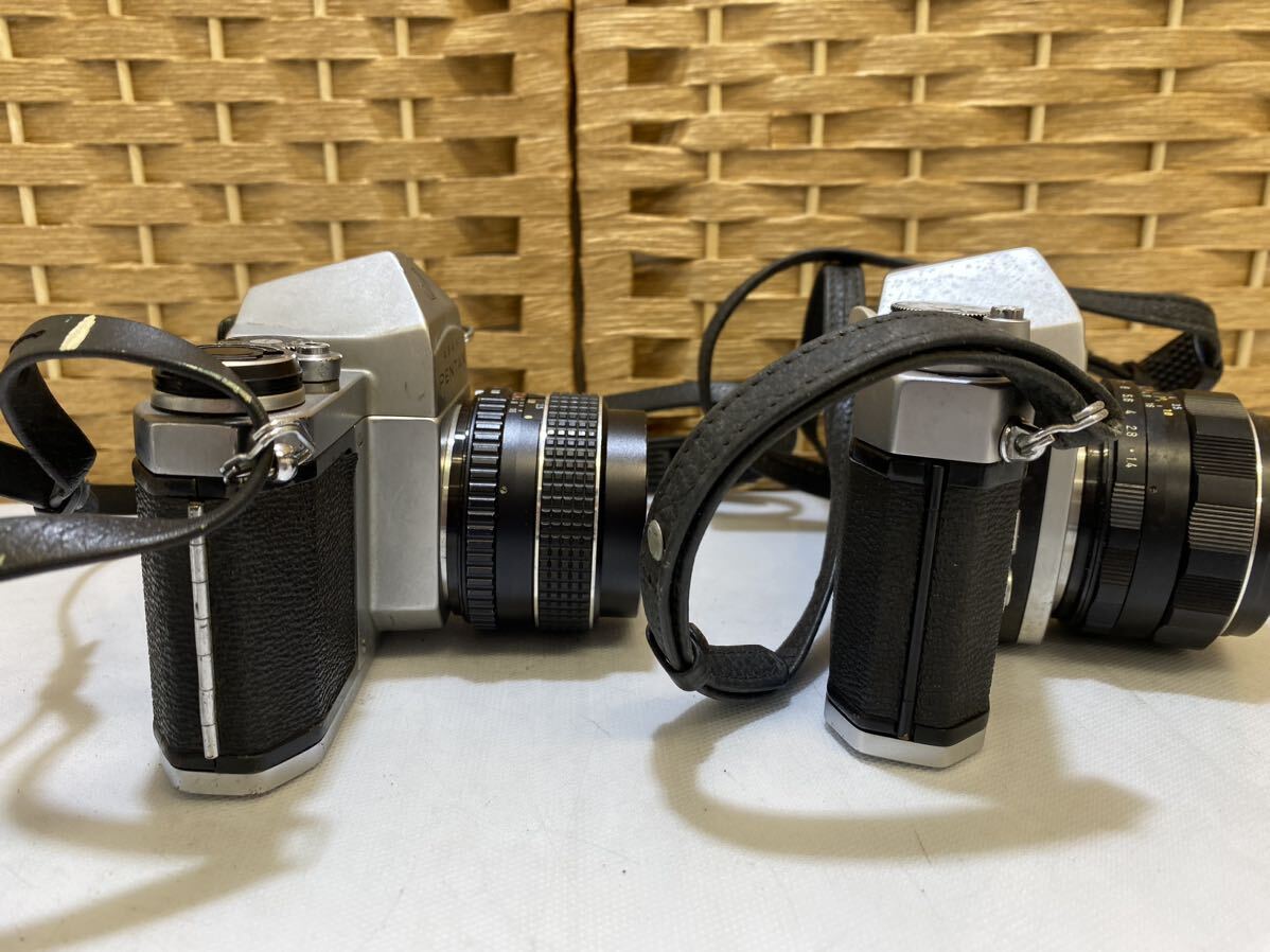 X3052【自宅保管品】PENTAX ペンタックス 一眼レフフィルムカメラ SV SPOTMATIC 1:1.8/55*2個 1:1.4/50 1:3.5/135_画像3