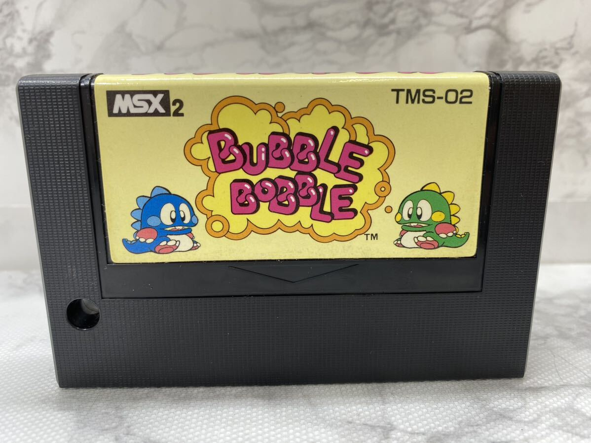 44579-4【自宅保管品】MSX2ソフト 『BUBBLE BOBBLE バブルボブル』TMS-02 TAITO レトロゲームの画像1