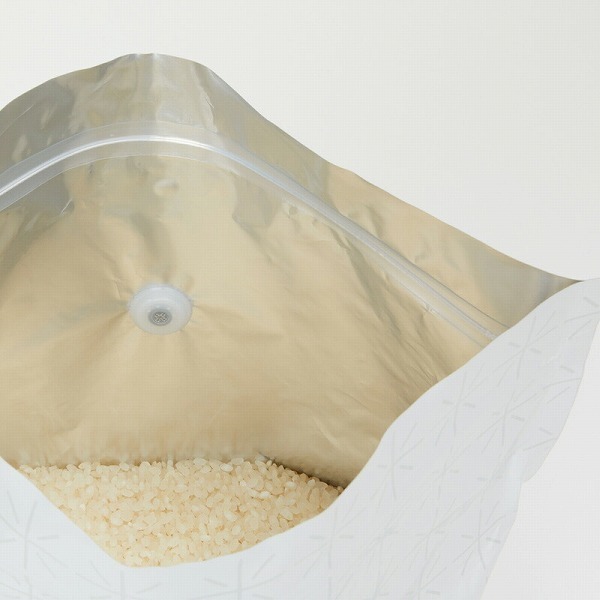 送料無料 （3kg×2袋）日本製 お米 保存袋 保存容器 米びつ 米袋 ライスストッカー マーナ 国産品の画像3
