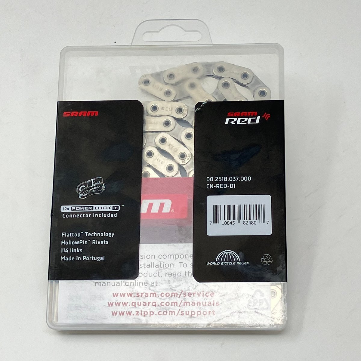 在庫限り SRAM RED D1 Flattop 12s チェーン 114Links 00.2518.037.000[A2719]_画像3