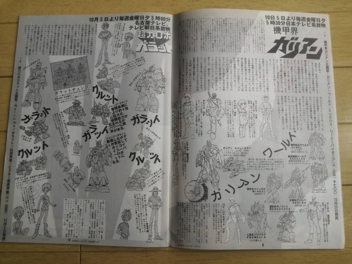 animate Vol.2/創刊2号/1984年10月号/カタログマガジン/エルガイムの画像6