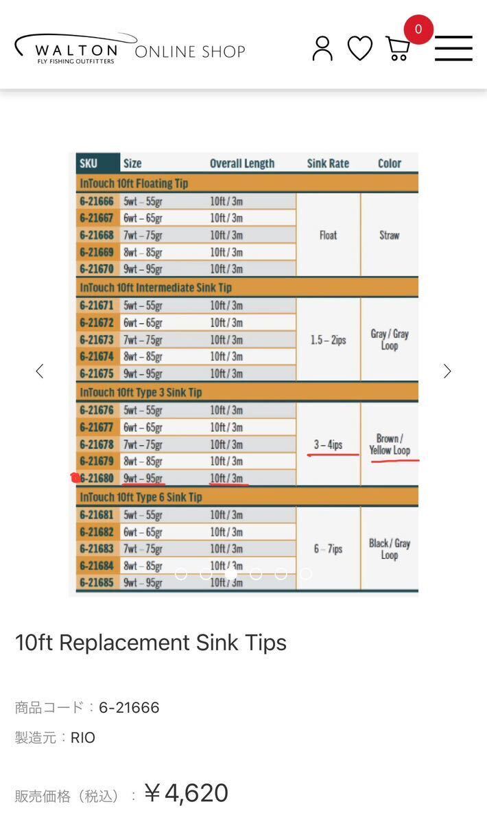 ★RIO Skagit iFlight 500gr(32gm )22ft(6.7m)とSink Tip 2種類 (インタミとS3) 未使用品★の画像9