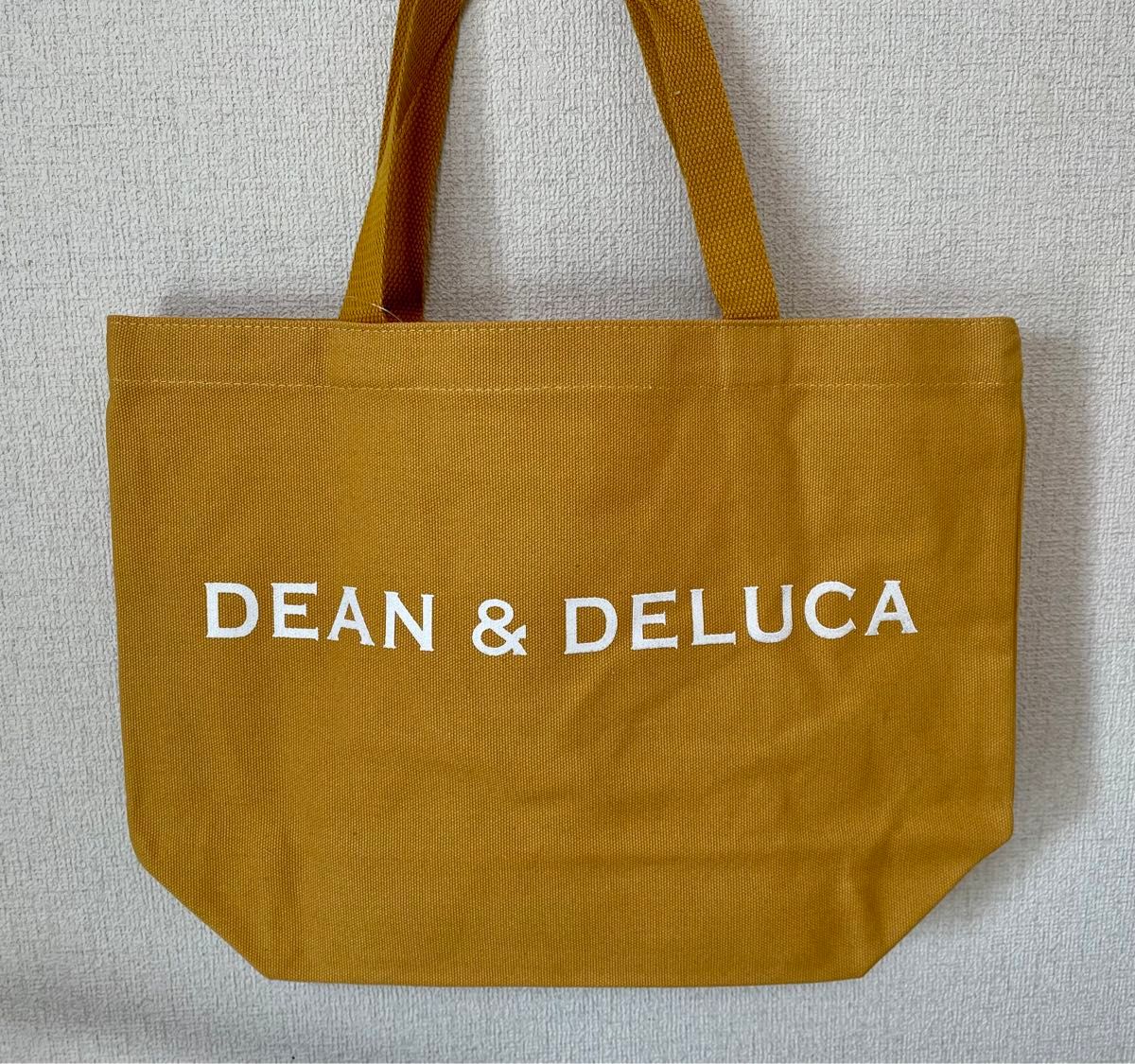 Dean&Deluca ディーン＆デルーカ トートバッグ 人気 ユニセックス ハンドバッグ   Mサイズ　大きいサイズ　イエロー
